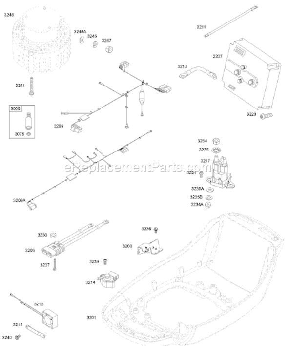 Page B Diagram and Parts List for AA0201-0101  Briggs and Stratton Engine